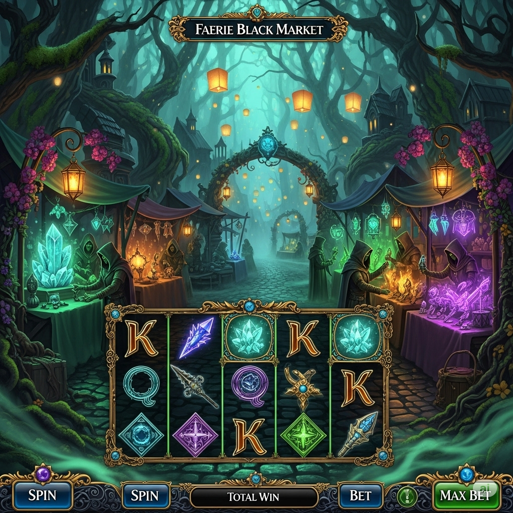 Slot bertema pasar gelap dunia peri