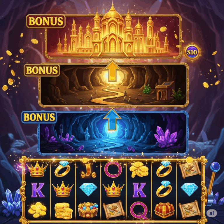Slot dengan fitur putaran bonus bertingkat